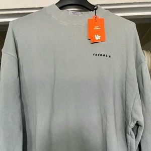 YOUNGLA MENS MOCK-NECK SWEATER NWT